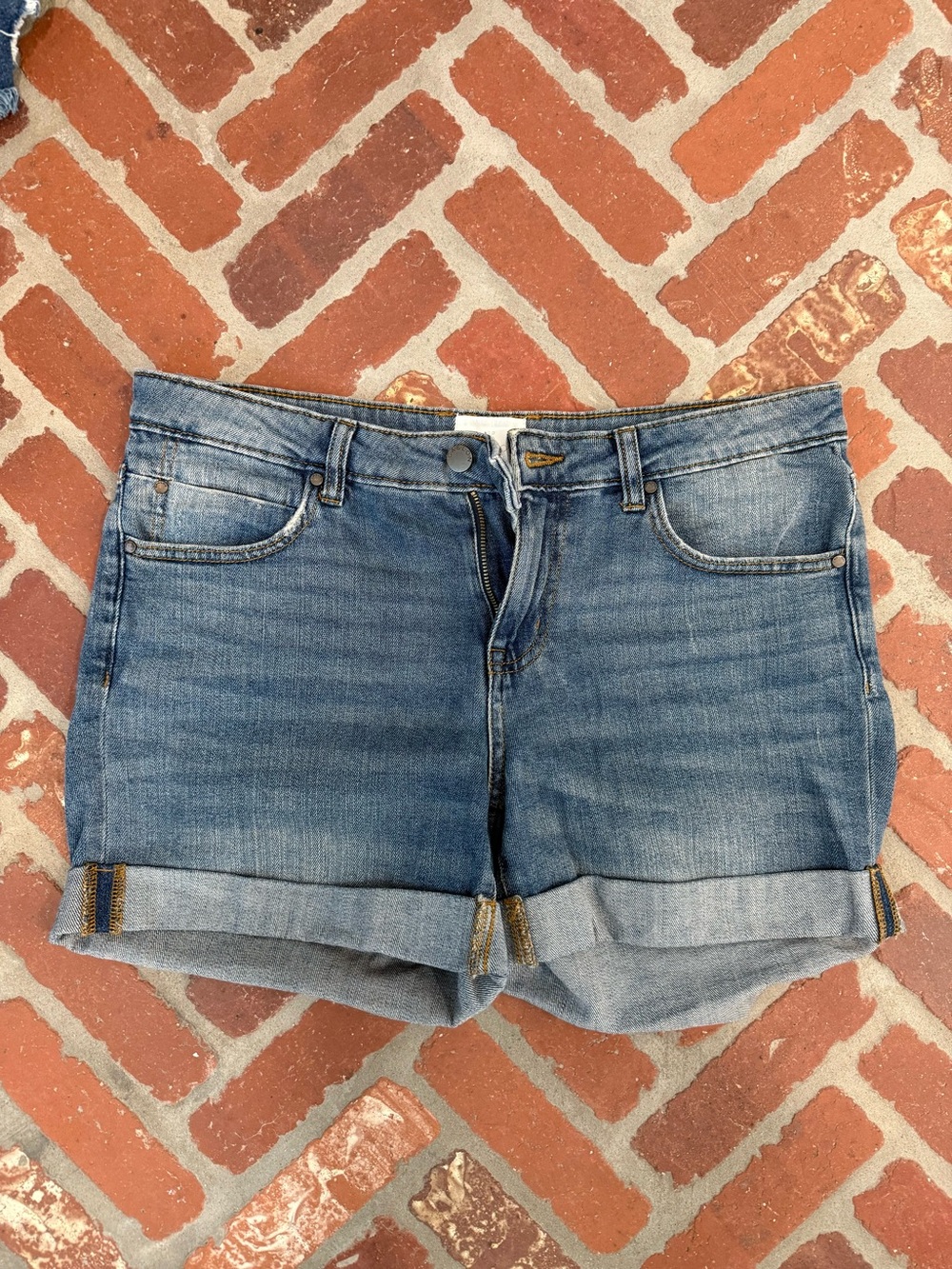 Caslon Light Blue Cuffed Denim Shorts